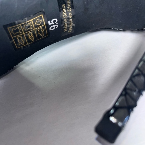 Jeffrey Campbell handmade silver ankle wrap pointy toe high heel shoes size 9.5 - Picture 16 of 17